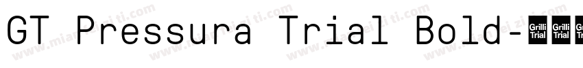 GT Pressura Trial Bold字体转换